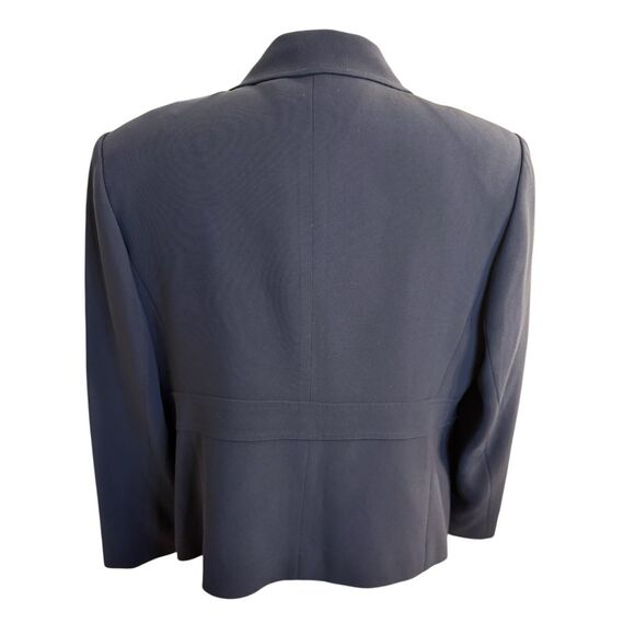 Talbots Blazer Plus Sz.14W Petite Set In Waist Career Professional Black - Picture 4 of 6